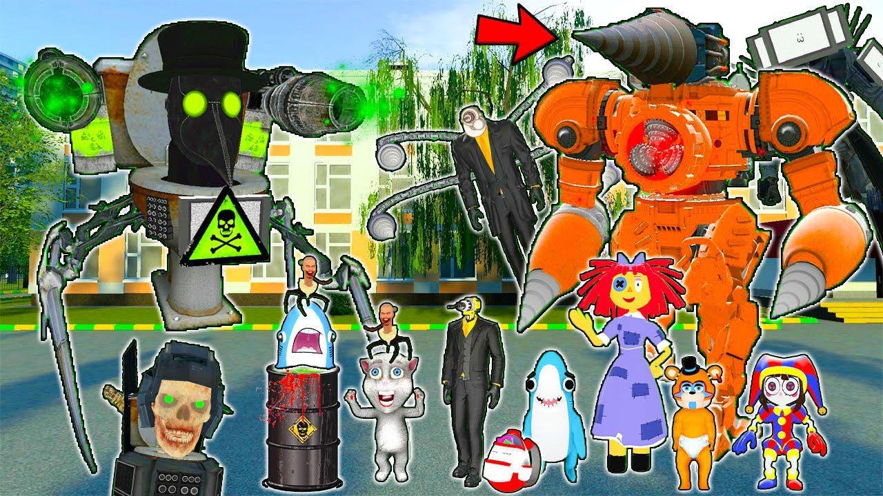 TITANUL BURGHIU LEGENDAR DIN MULTIVERSE SALVEAZA SCOALA LUI DRACULASS JUNIOR VS SKIBIDI WC DOCTOR!