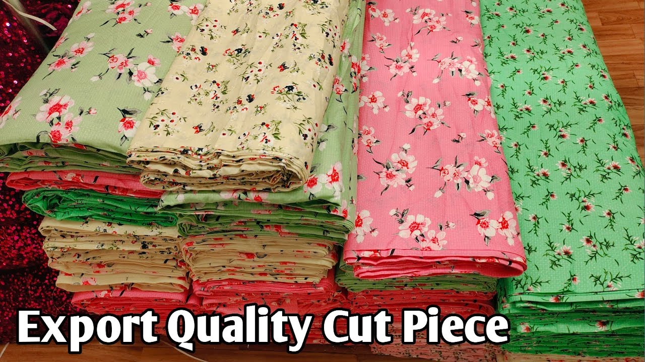 DIGITAL PRINT CUT PIECE FABRIC WHOLESALE IN SURAT,EXPORT QUALITY CUT PIECE FABRIC,COTTON CUT PIECE.