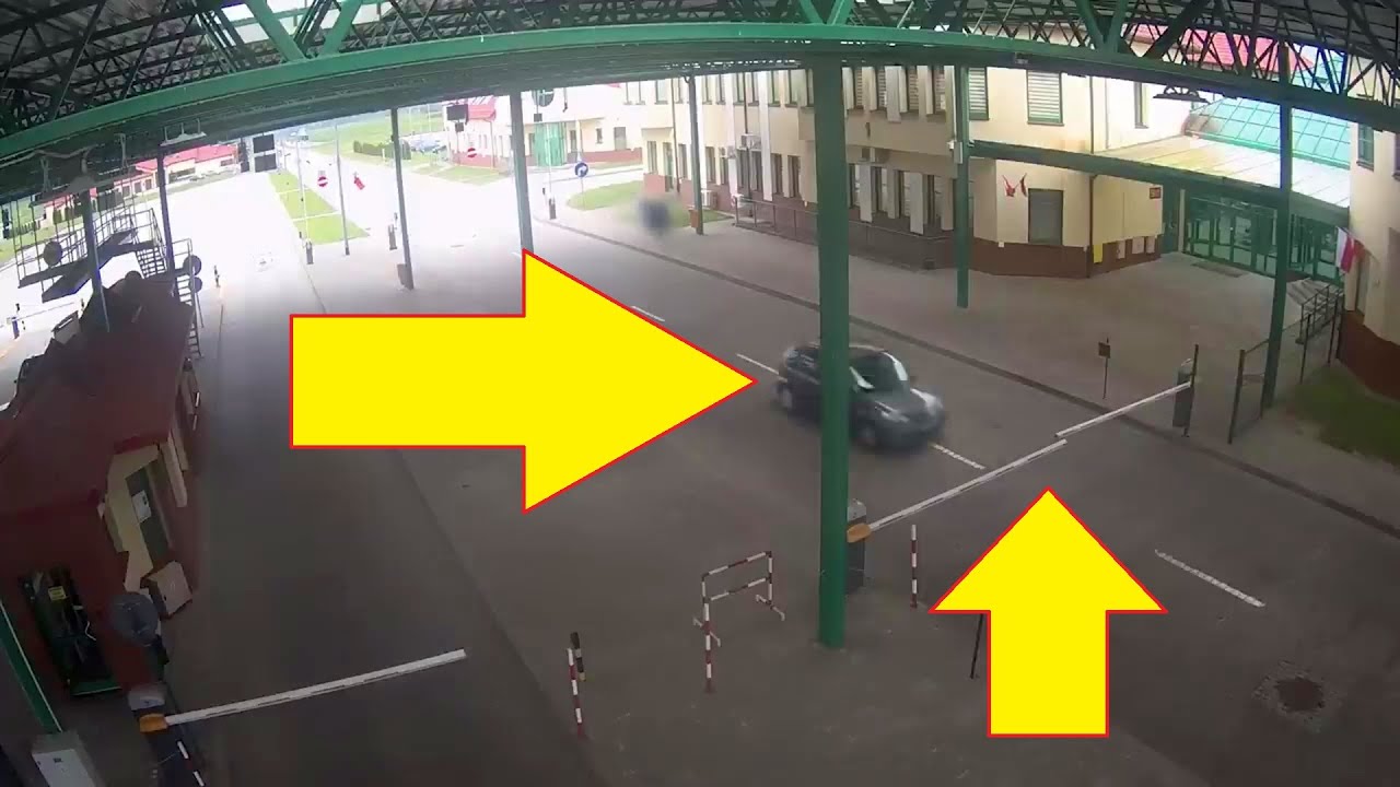 Obywatel Francji staranował szlaban na przejściu w Grzechotkach, chciał dostać się do Rosji!