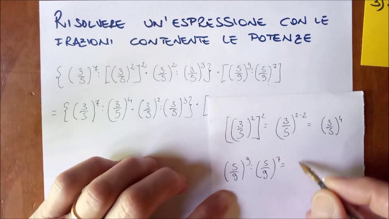 Espressione con frazioni e potenze