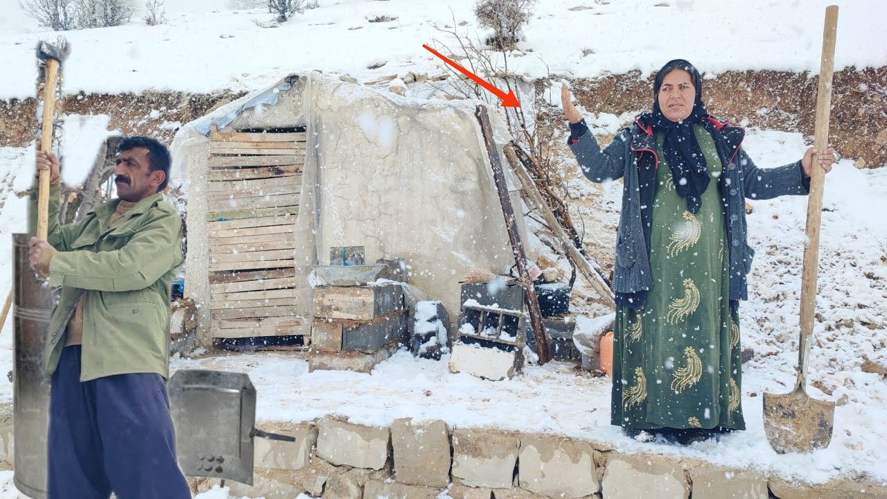 The hardships of winter survival: The story of a nomadic family's rescue in a blizzard