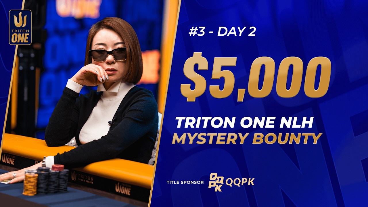 🔴 $5K NLH Mystery Bounty – Event #3, Day 2 | Triton ONE JEJU 2026