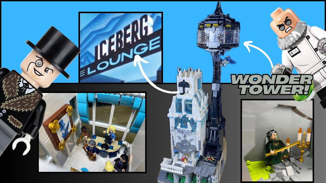Lego Iceberg Lounge & Wonder Tower / Gotham City Part 8 MOC!!