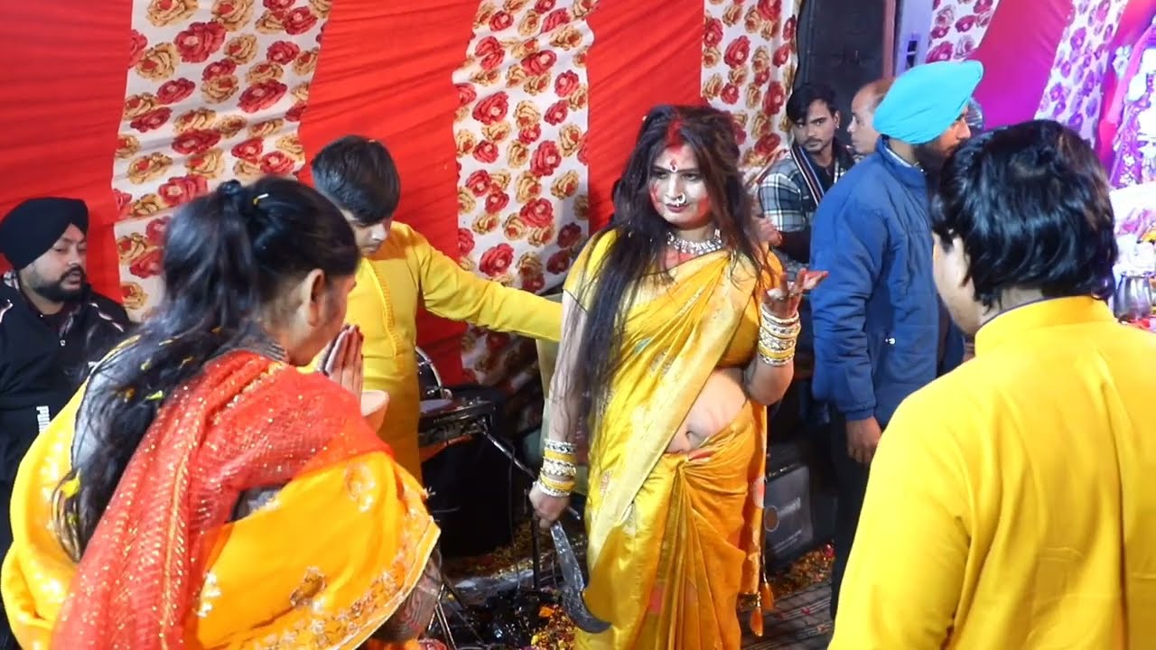 जागरण में आई मां काली की सवारी#mahadevi