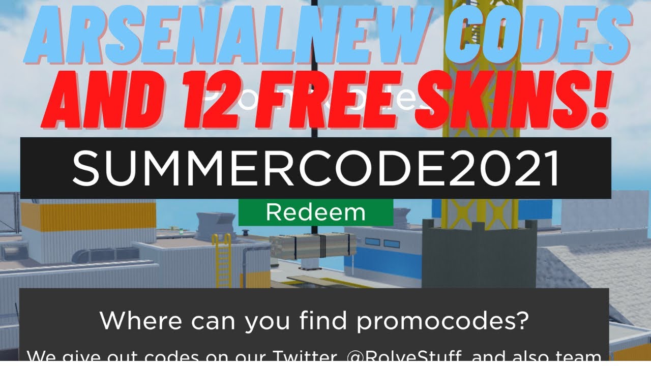 ARSENAL NEW UPDATE! 1 NEW CODE AND 12 FREE SUMMER SKINS