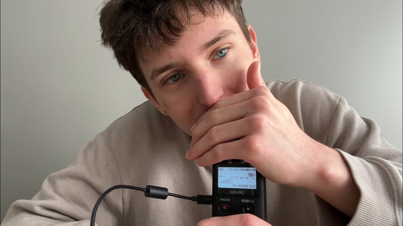 ASMR Extremely Sensitive Mouth Sounds And Inaudible Whispering (Tascam)