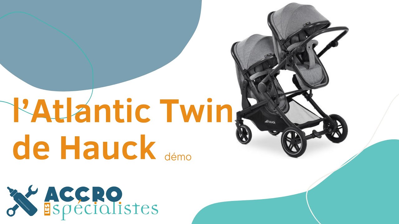 démo de la poussette Atlantic Twin de Hauck