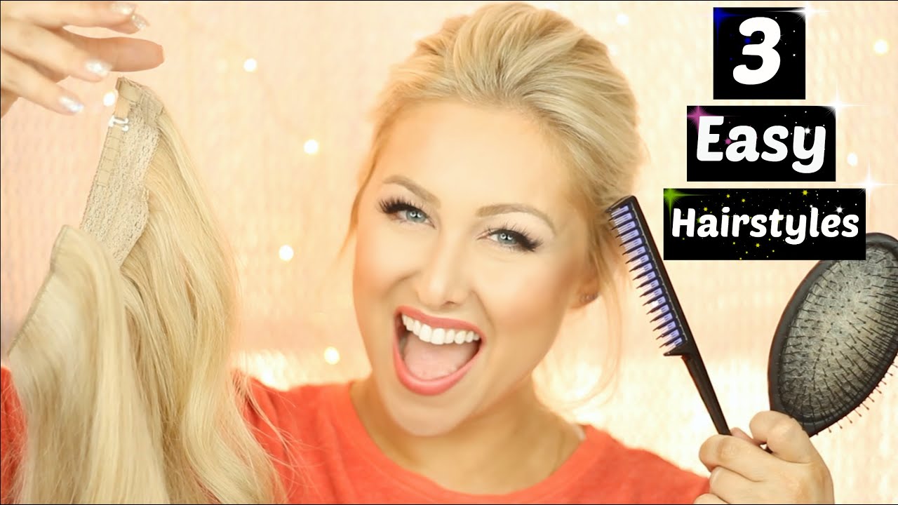 3 EASY DIY Hairstyle Tutorials