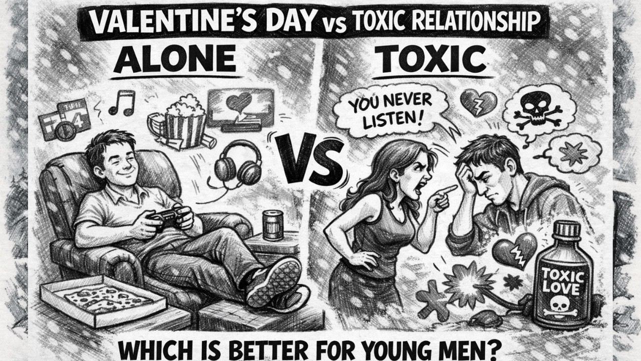 Valentine's Day Alone vs Being in a Toxic Relationship Which is Better for Young Men