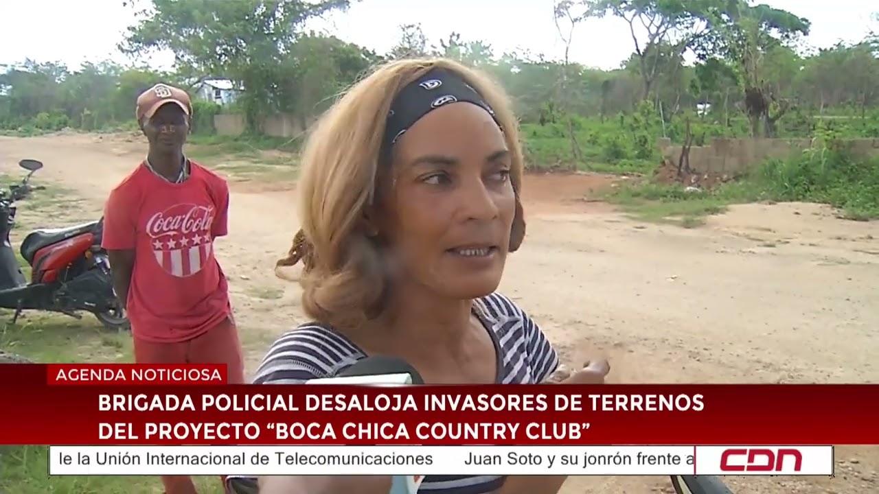 Brigada policial desaloja invasores de terrenos del proyecto “Boca Chica Country Club”