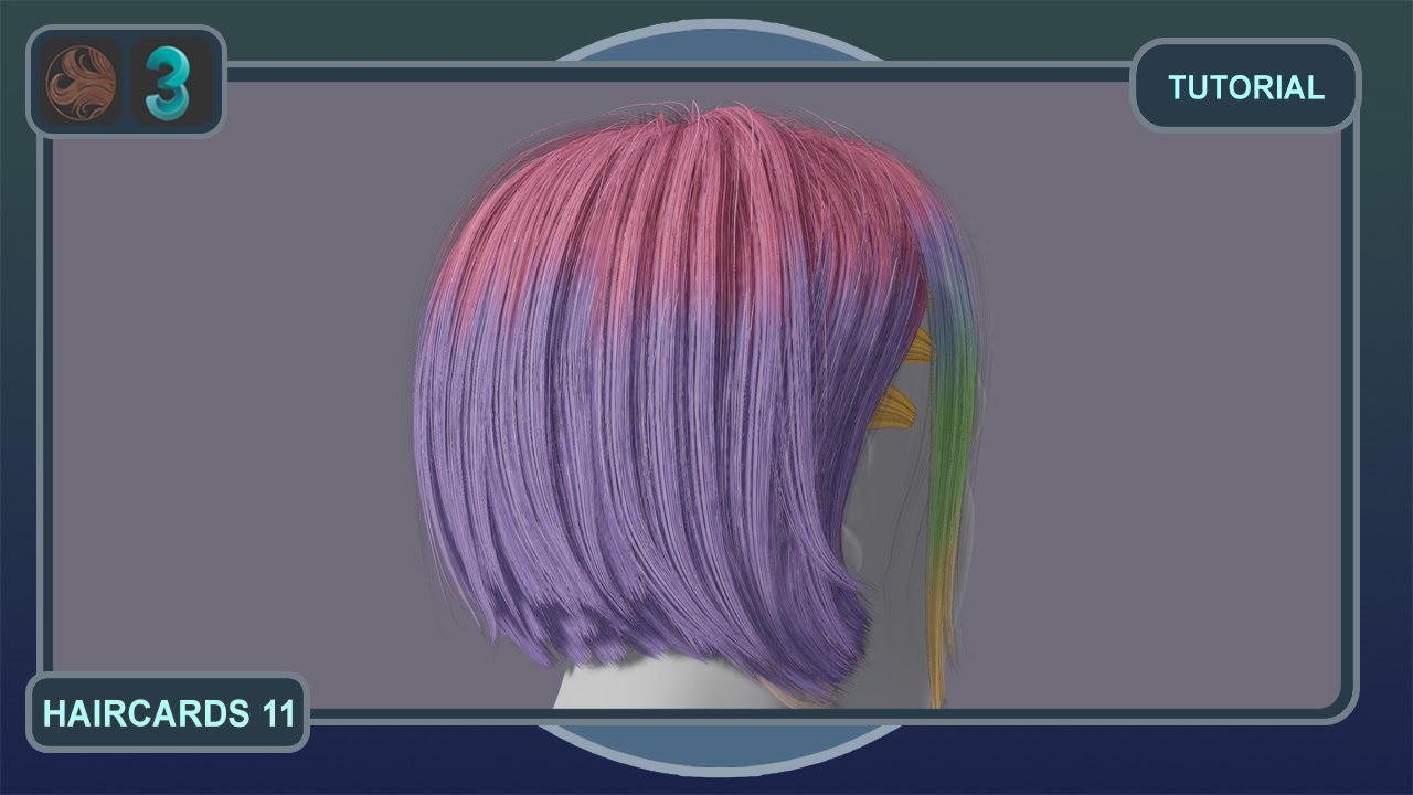 Realtime Hair for Games (haircards) | P11 | Ornatrix 3ds Max | Fibershop