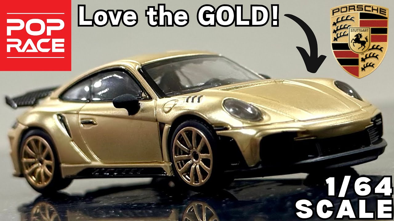Unboxing 1/64 Scale Pop Race Porsche 992 Stinger GTR | Matte Gold | Review