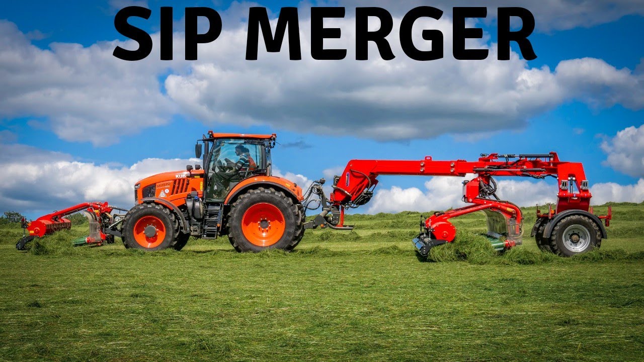 SIP AIR 500T & 300F Pick Up Rake Combination (Merger) On KUBOTA M7172