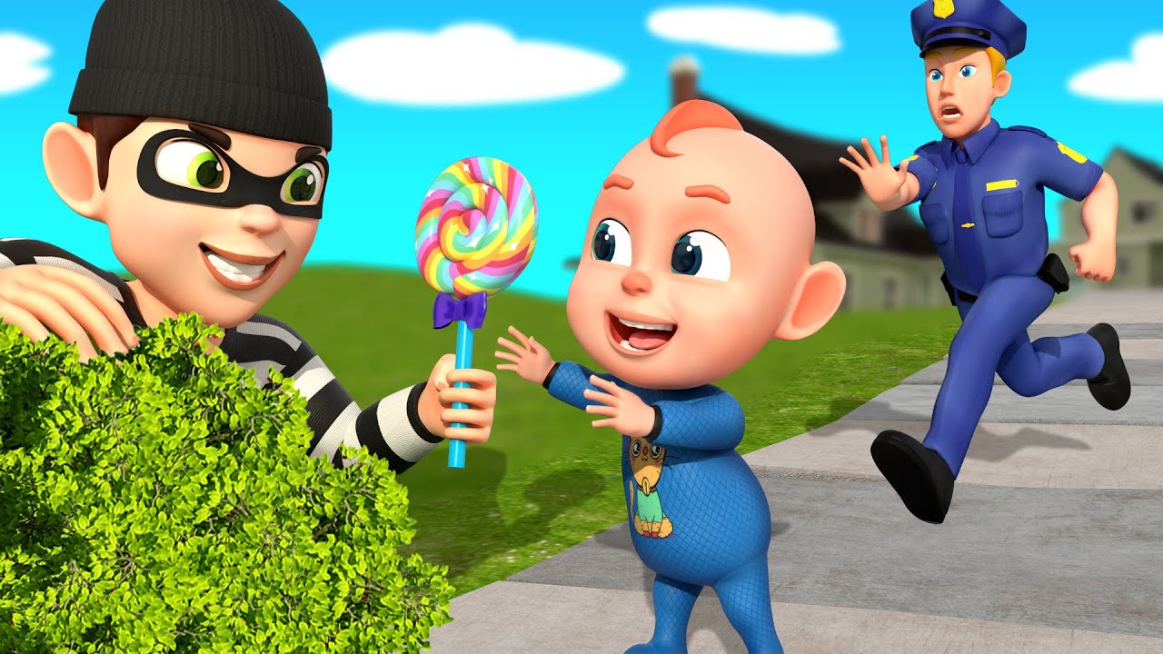 Stranger Danger Song 🚨 | Police Safety Song for Kids | Rosoo TOWN Nursery Rhymes