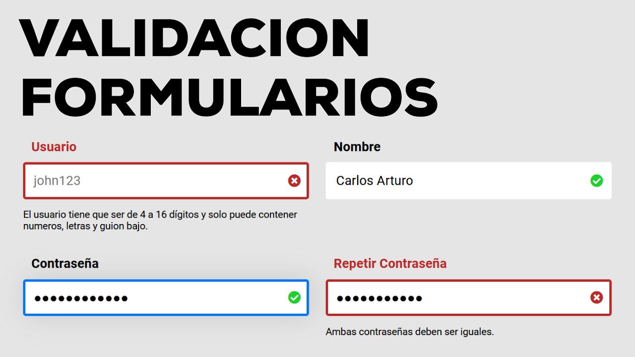 Aprende a Validar Formularios con Javascript y Expresiones Regulares