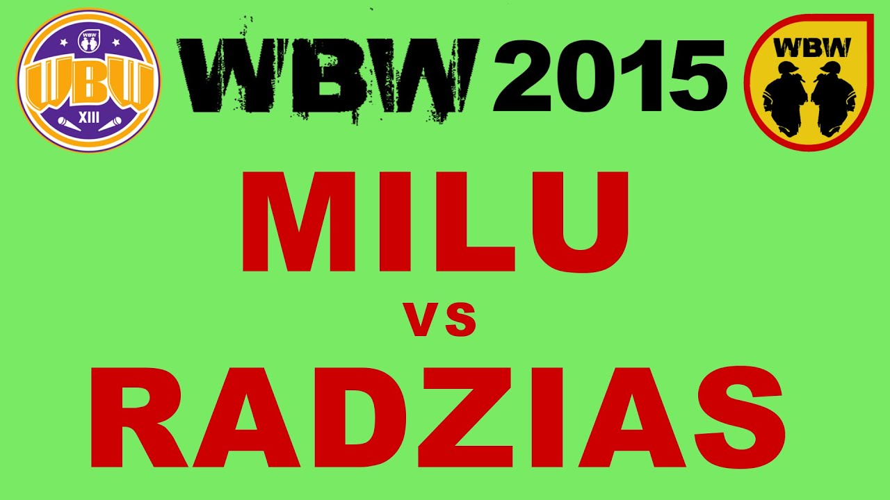 Milu 🆚 Radzias 🎤 WBW 2015 Białystok (freestyle rap battle)