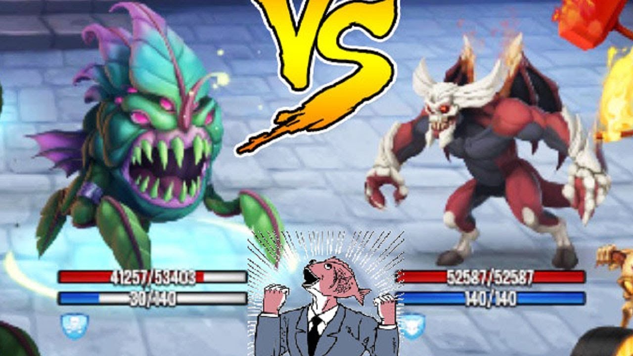 Monster Legends - Alpha Cliviast level 130 vs The Inheritor Lucifire Hopefreezer review combat