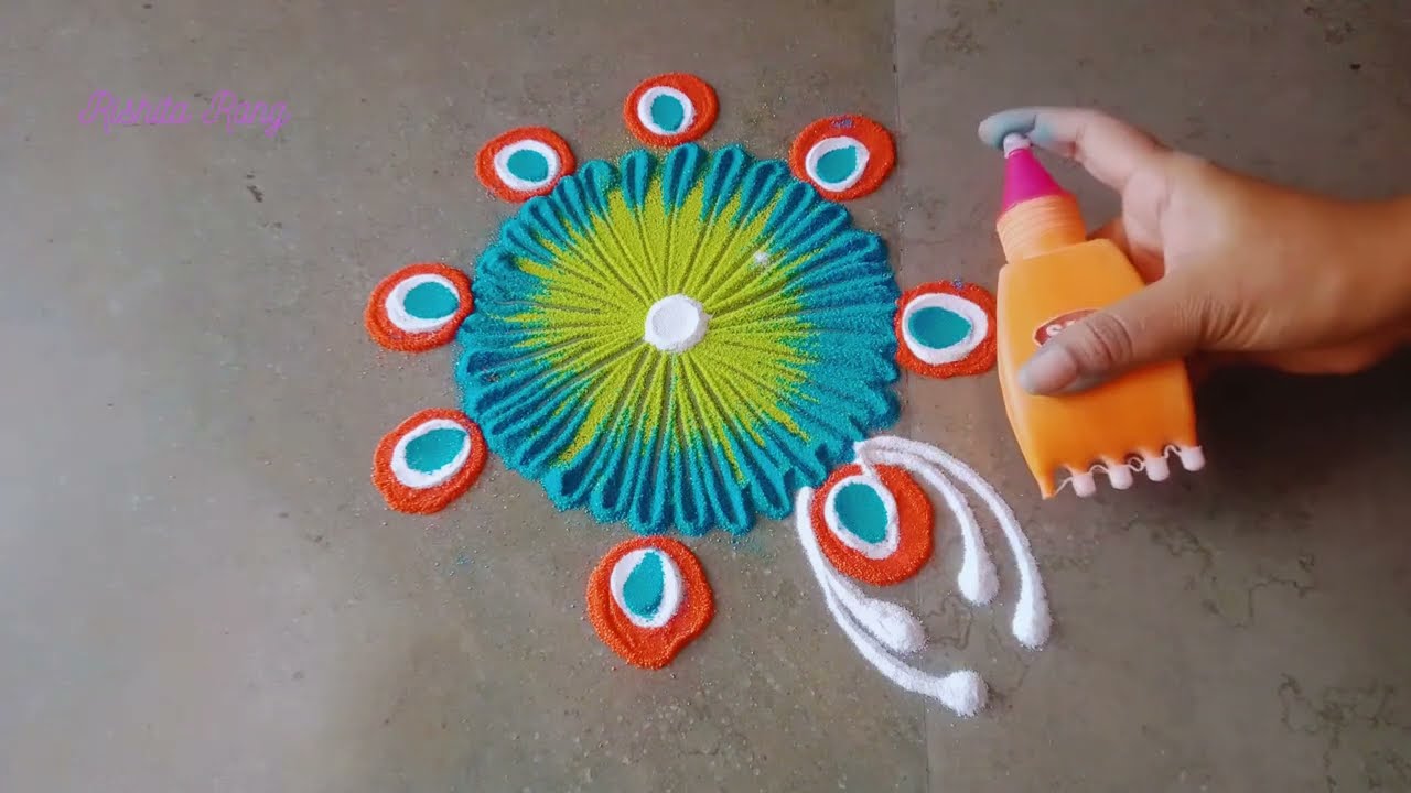 Happy Holi Special Rangoli 2026 🌈✨