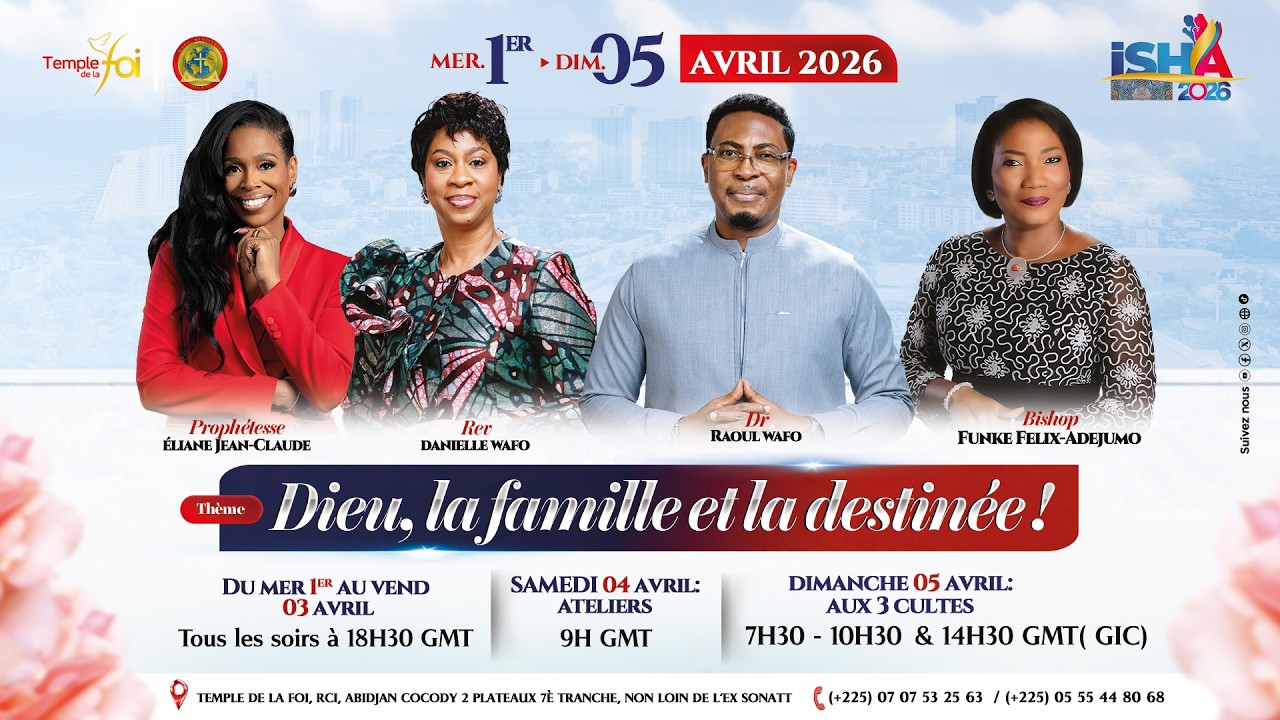 🔔ISH''A 2026 - 1ER CULTE | 05 AVRIL / TEMPLE DE LA FOI✨✨
