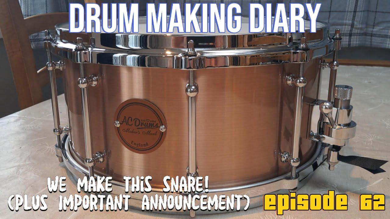 EP62 AC Drums Дневник изготовления барабанов. Я делаю этот малый барабан, который вы можете купит...