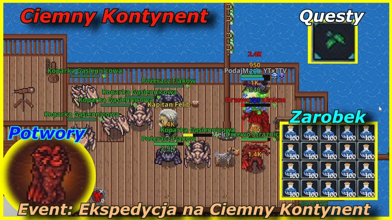 [EVENT Ekspedycja na Ciemny Kontynent] Można Zarobić, można poexpić, oprowadzenie po mapie - Kakele