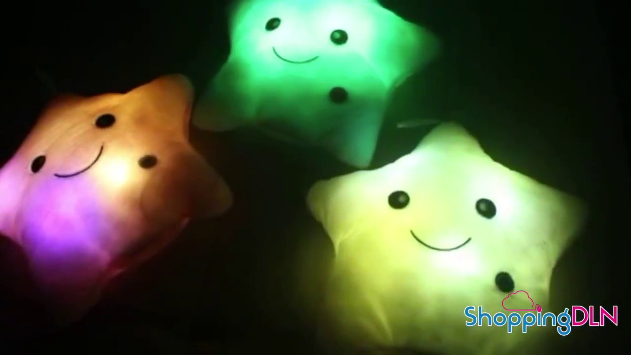 Coussin lumineux en forme d'&eacute;toile