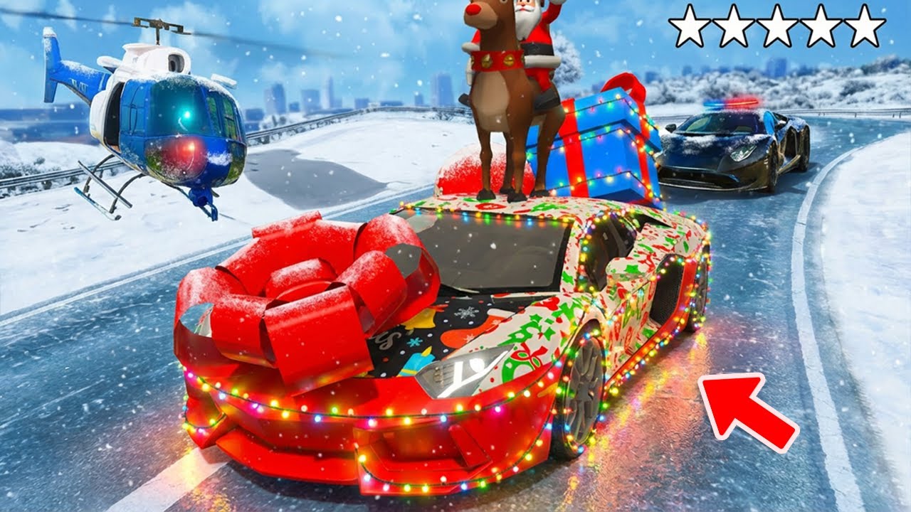 POLIZEI verfolgt OP WEIHNACHTSAUTOS in GTA 5! (Polizei vs. Dieb)