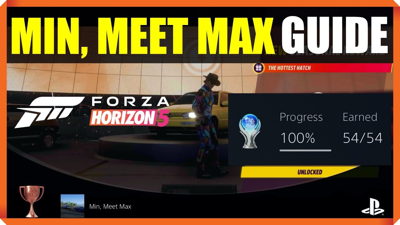 How to complete Min, Meet Max Trophy Forza Horizon 5 | PS5 Offline mode