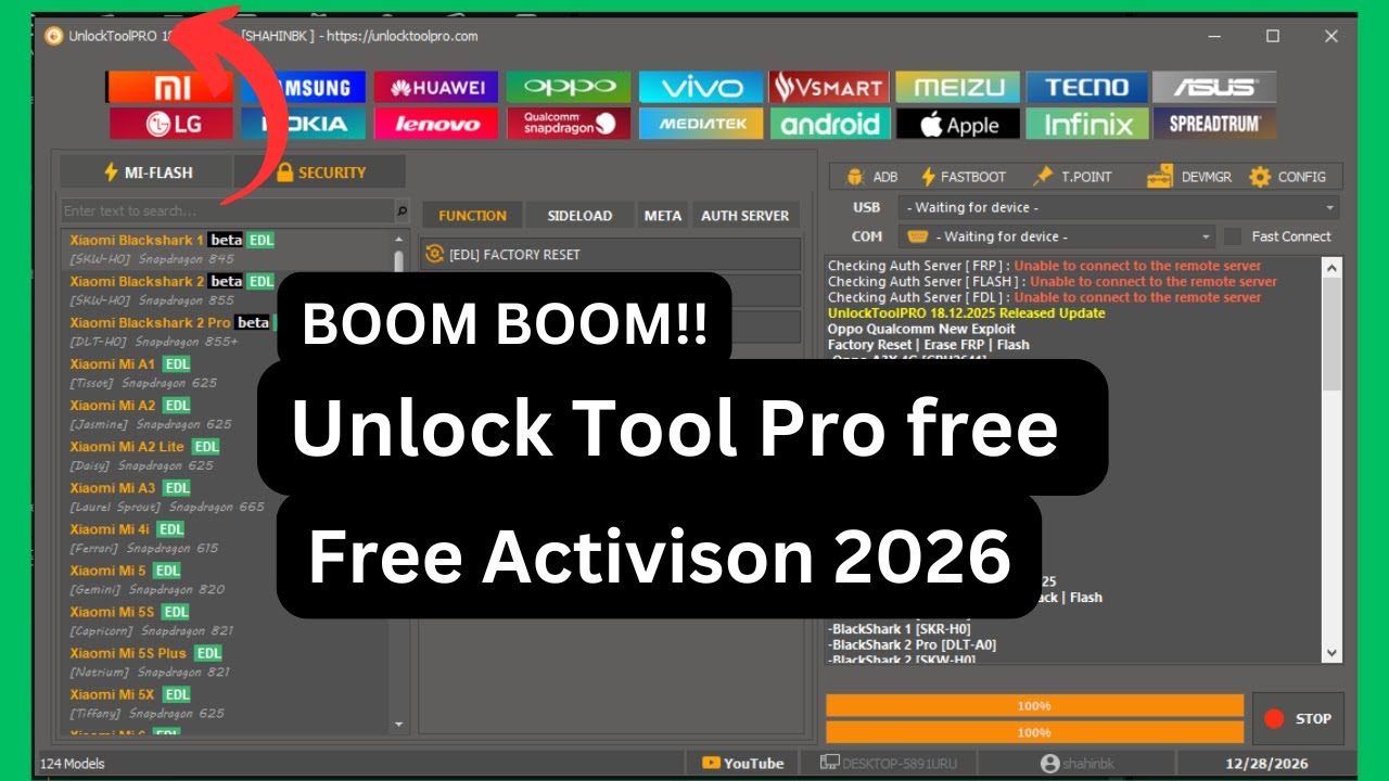 NEW Unlock Tool Pro 18.12.2025 Release! Free Activation & FRP Unlock Android 15/16