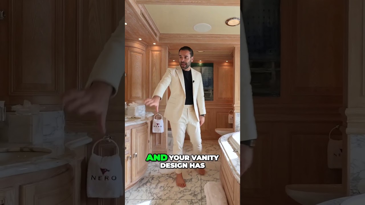 Step inside the breathtaking bathroom retreat of your dreams  #megayacht #luxury #luxuryboat