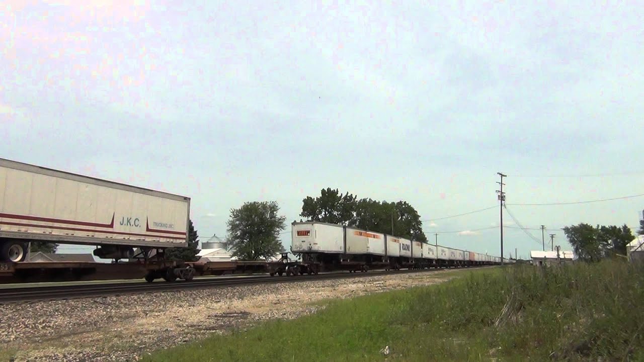 BNSF 1119 H1 with RS3L west at Kinsman, IL