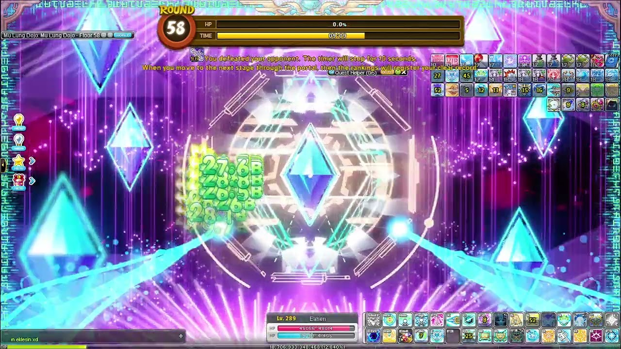 MapleStory GMS Illium Dojo 84F clear