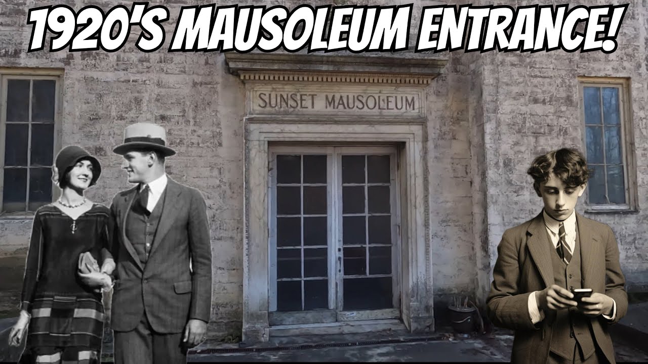 YOU WON’T BELIEVE IT!  Exploring a Hidden Vintage 1920s Mausoleum Entrance! 