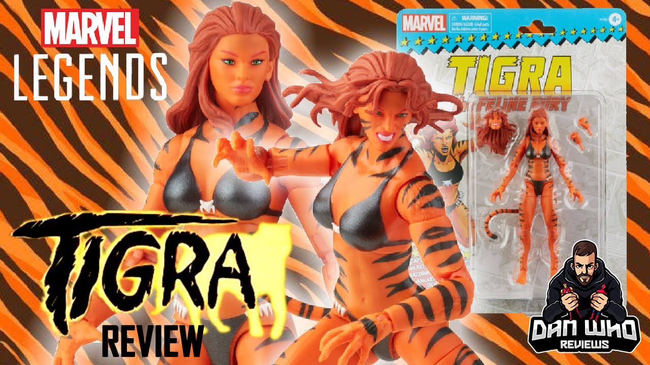 Marvel Legends Tigra Retro Vintage Avengers Action Figure Review
