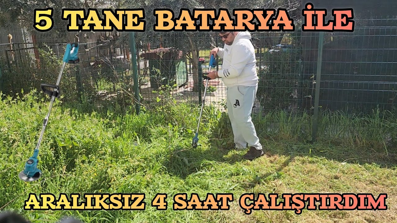 Assur Şarjlı Ot Biçme Makinesini Yakana Kadar Zorladık Ama İnanılmaz