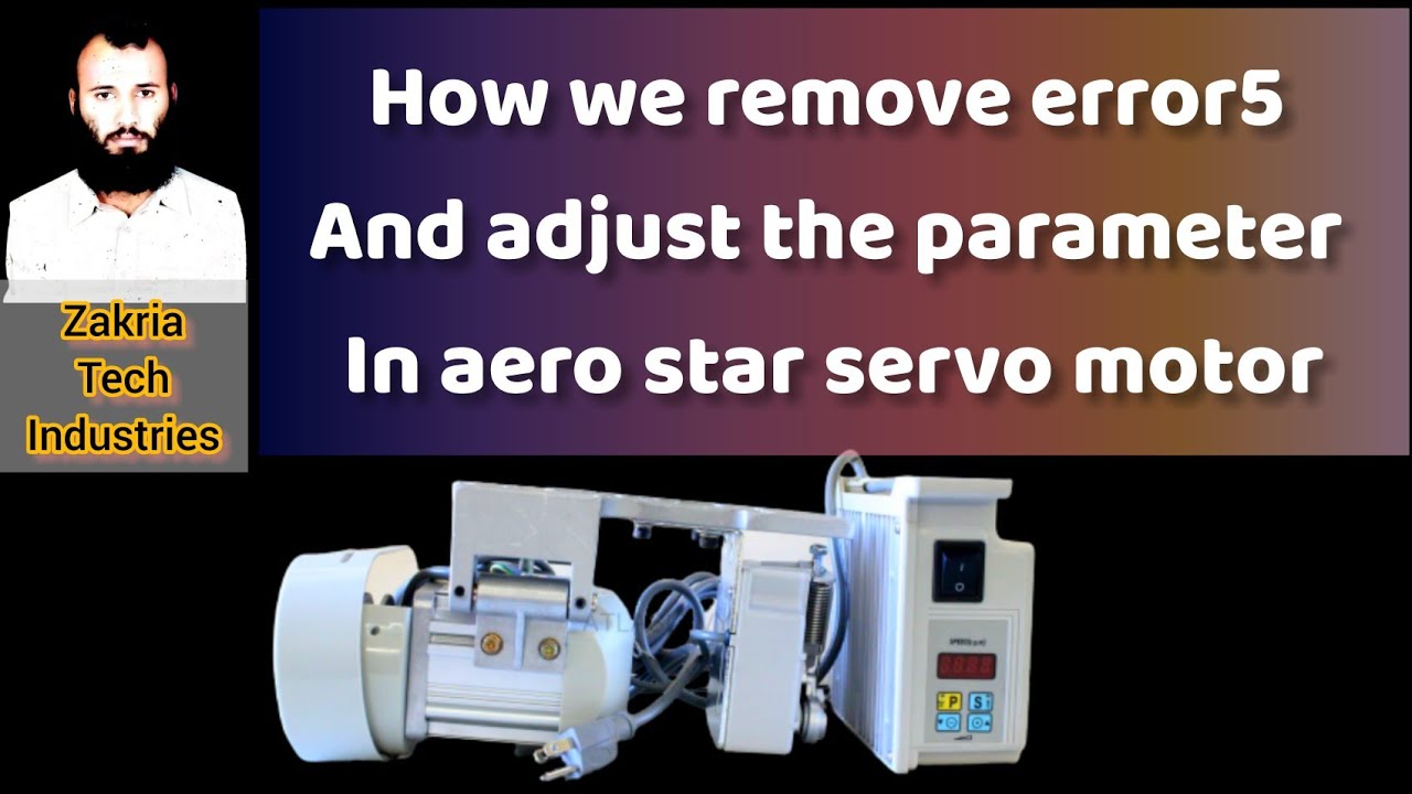 How we adjust the parameter and reset aero star servo motor