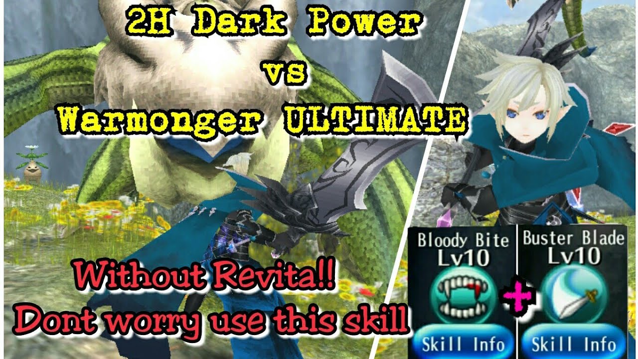 Toram Online - Test 2H Dark Power Vs Warmonger ULTIMATE (without Revita)