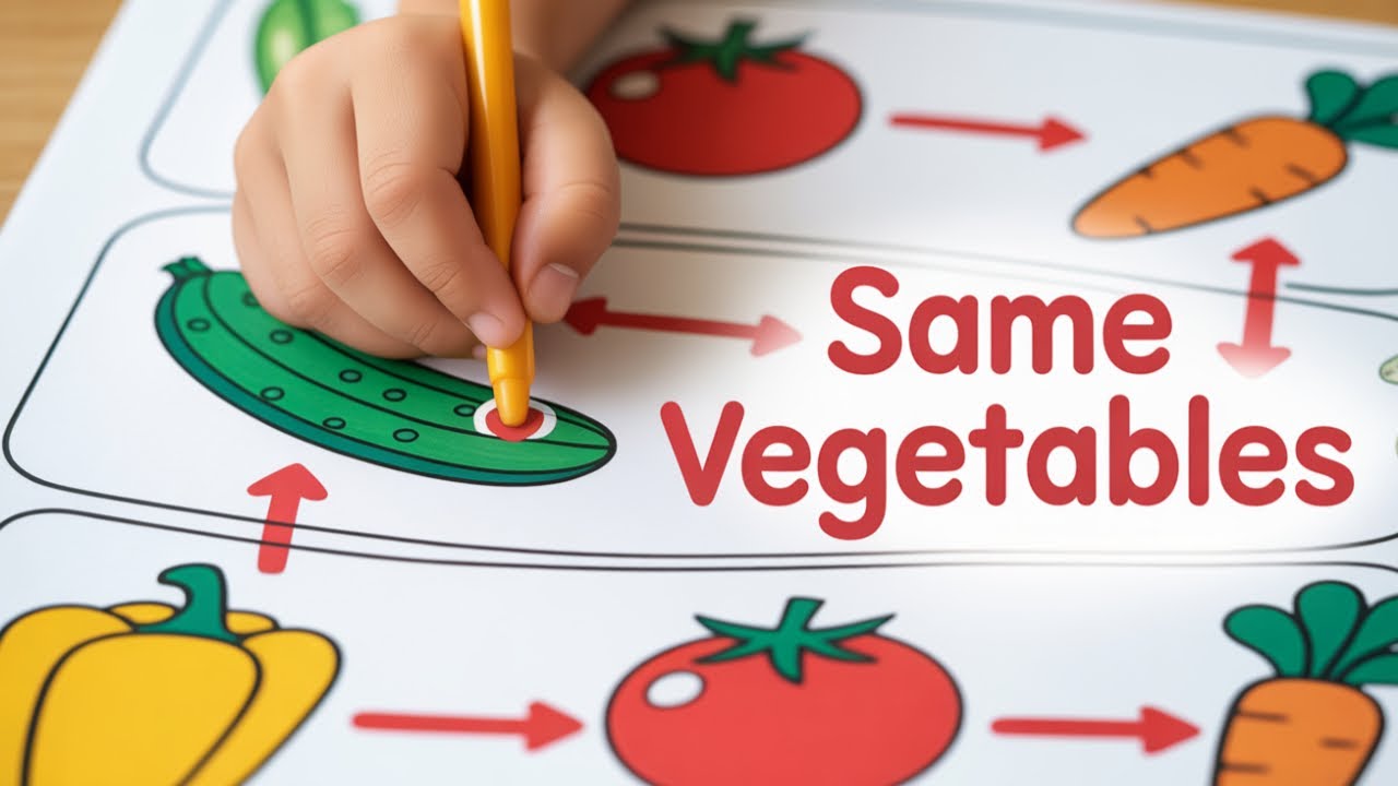 🌽 Colorful Vegetables for Kids | Learn and Enjoy