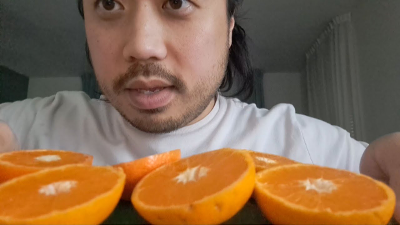 ASMR FAST & AGRESSIVE Plate Licking Mandarin Orange Juice 🍊