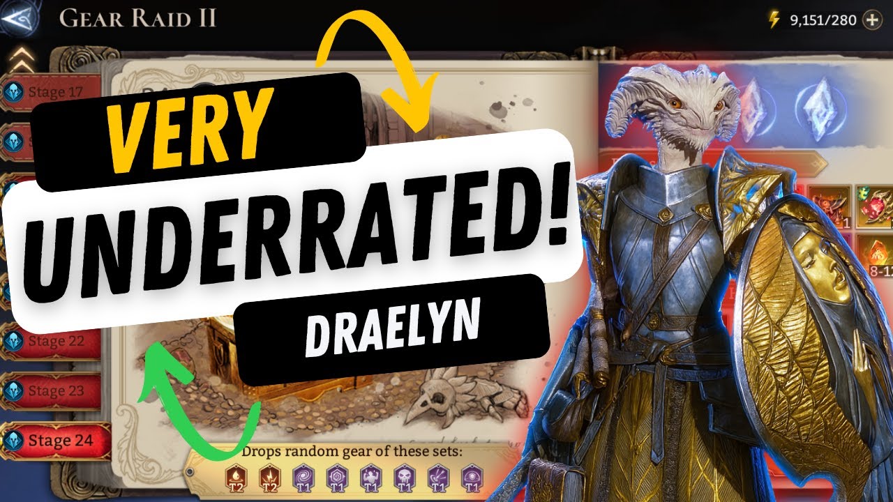I Wasn&rsquo;t Ready for This... Draelyn DOMINATES Gear Raid 2 Stage 24! | Watcher of Realms