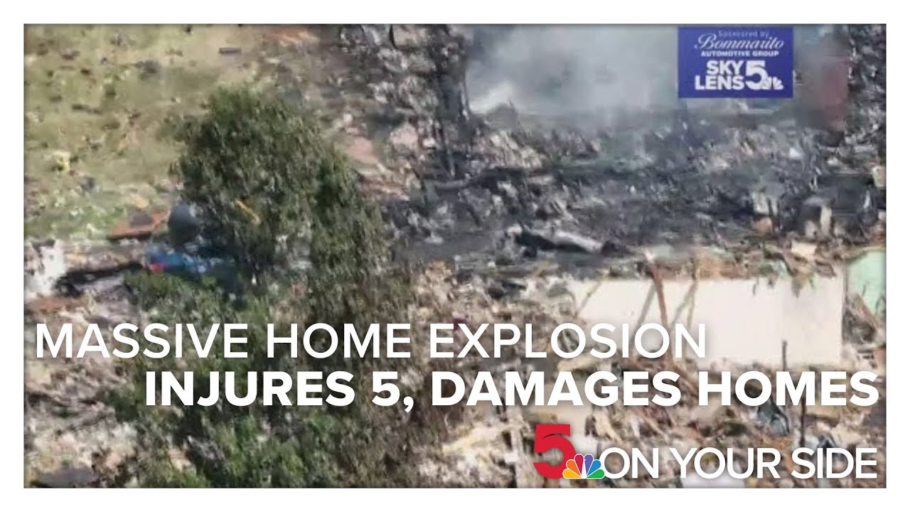 'Like a war zone': Massive home explosion injures 5; 20 homes damaged or destroyed