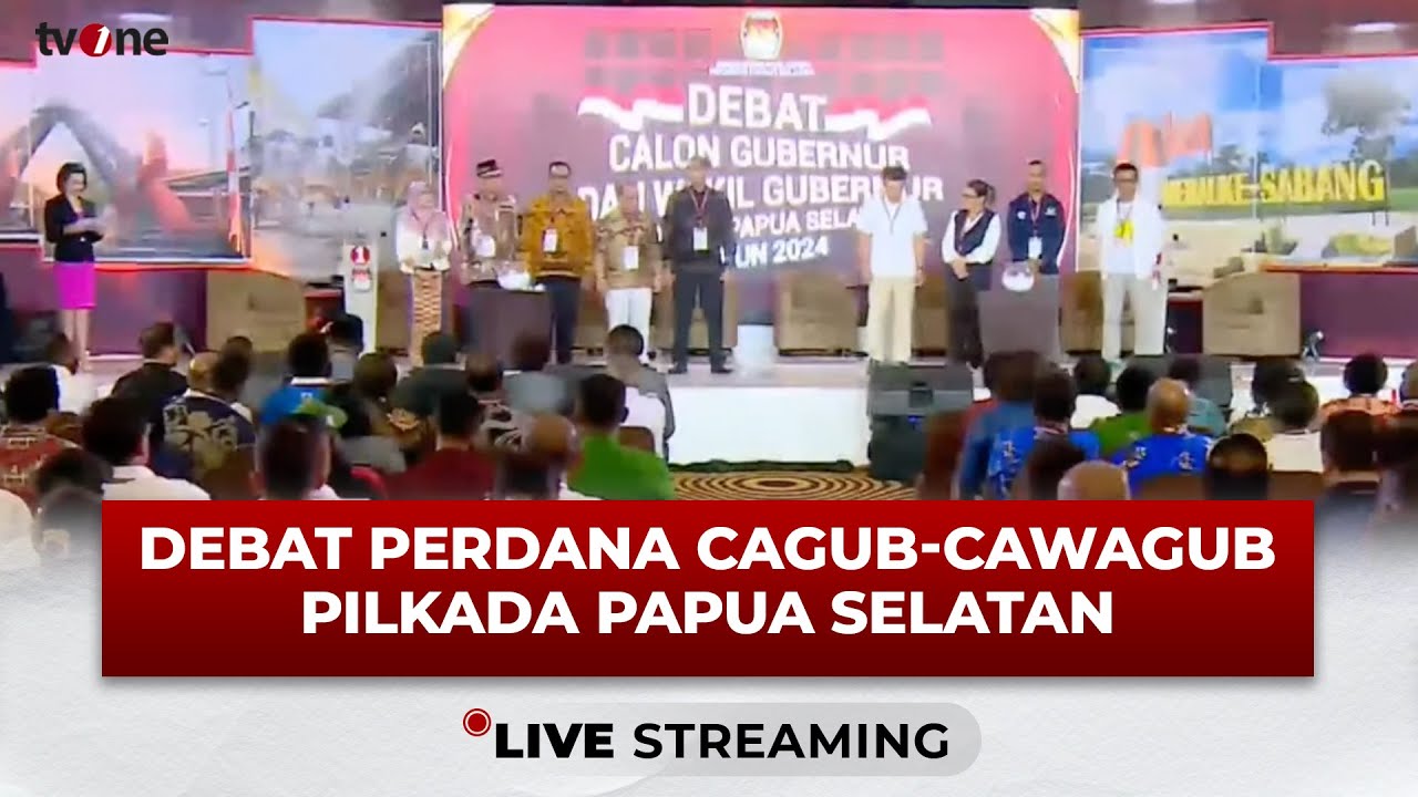 [LIVE] Debat Perdana Cagub dan Cawagub Papua Selatan 2024 | tvOne