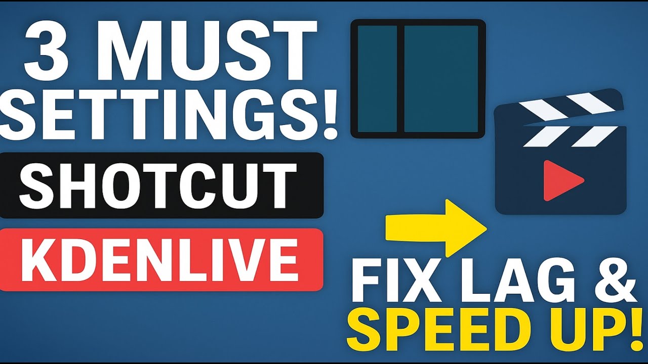Video Editing with Shotcut and Kdenlive ! You must do this first