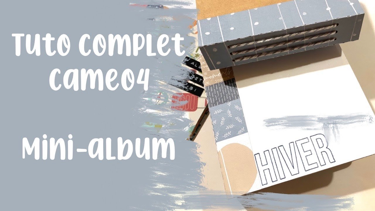 TUTO SILHOUETTE CAMEO ET PORTRAIT | mini album de A à Z | Parties logiciel, découpe et montage 📔