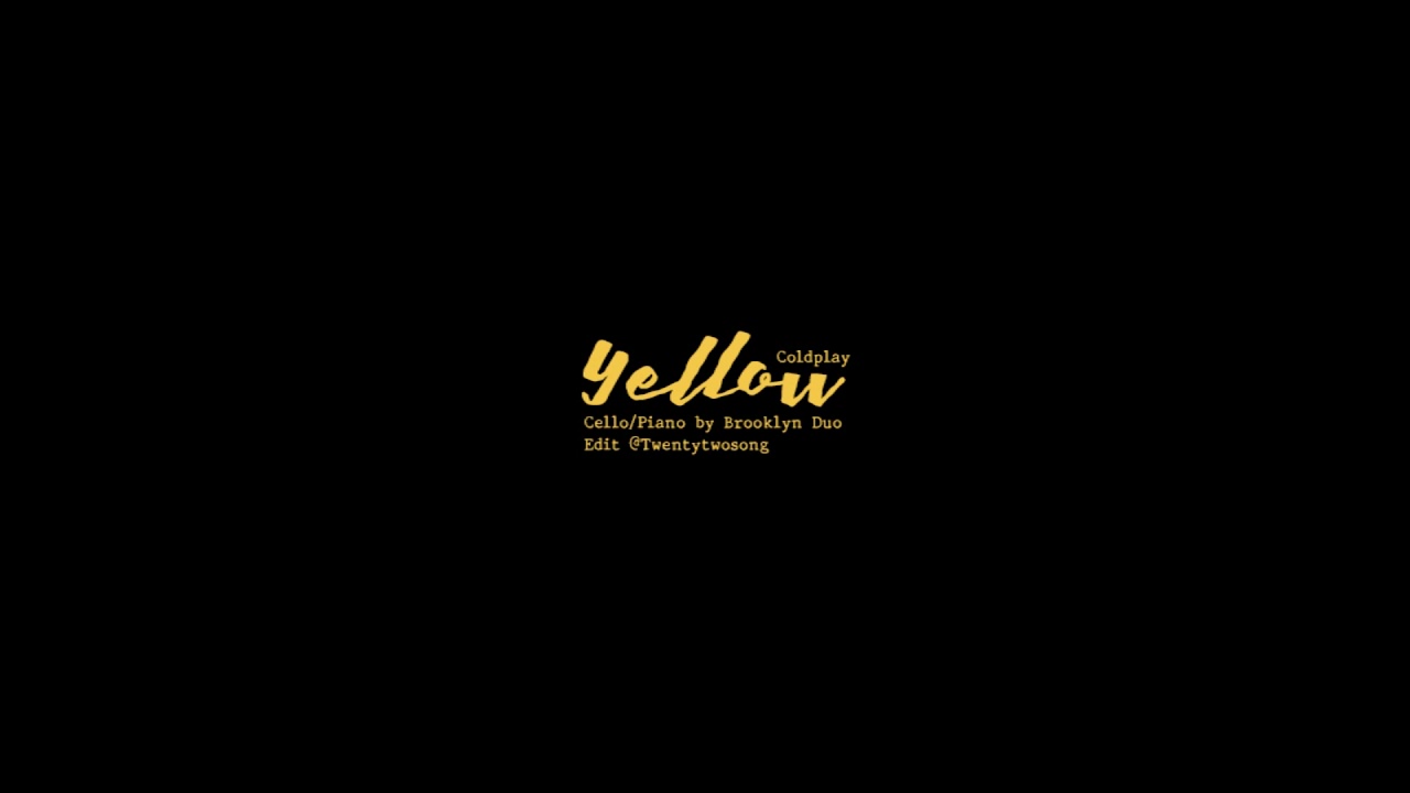 Yellow - Coldplay (cello/piano version feat rainy mood)
