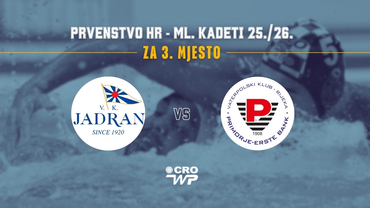Finalni turnir PH mlađi kadeti 25./26., za 3. mjesto