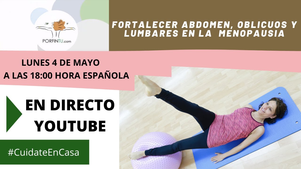 SESIÓN EN DIRECTO: Fortalecer abdominales, oblicuos y lumbares