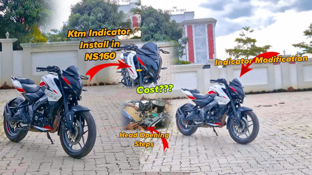 New Modification in My NS160 // Ktm Indicator Install in NS160 🥰 // Modification Cost ???⚡️