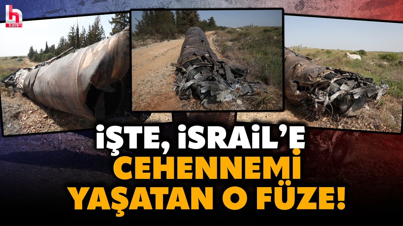 İSRAİL'E CEHENNEMİ YAŞATAN FÜZE! İran'dan fırlatılan o füze böyle görüntülendi!