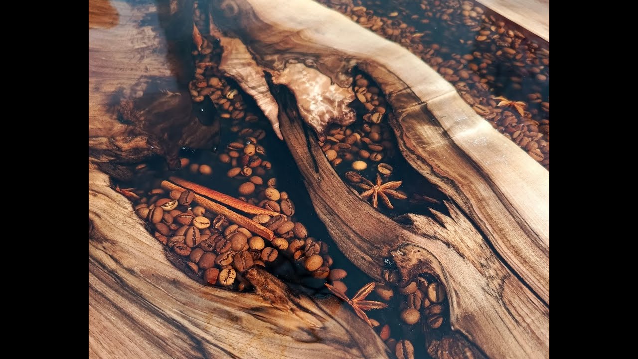 Сoffee in epoxy resin DIY / Кофе в эпоксидной смоле